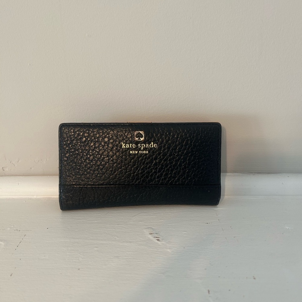 Kate Spade Black Leather Wallet